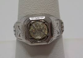 Vintage Silver Tone Rhinestone Ring (2274) Size 8.5 - Etsy