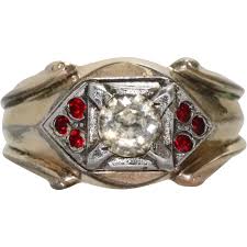 Vintage Sterling Silver 10 KT Gold Fill Ring. For Sale at ...