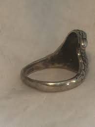 Vintage Sterling Silver Eagle Bird Ring Band Size 6.5 5.1g – SpiritbeadNW