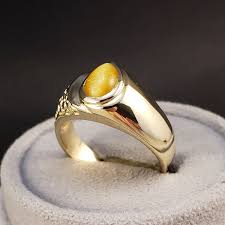 Tiger Eye Rings, Vintage Nugget Rings, Vintage 14k Yellow ...