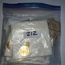 Lot of 8 Vintage Sal-Em cloth Fringed Placemat 13"x19" Ivory ...