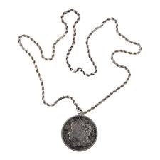 Lot - Vintage 1921 Morgan Silver Dollar Necklace