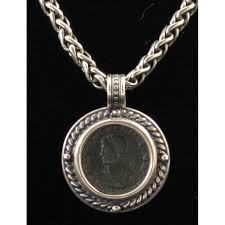 Two Sterling and Roman Coin Pendant Necklaces (Lot 229 - The ...