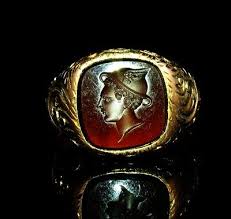ANTIQUE VICTORIAN CARVED NATURAL CARNELIAN GOLD RARE INTAGLIO CAMEO SIGNET RING | eBay