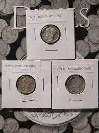 1939-P, S, D, Mercury Dime Full Set- 1939, 1939-S, & 1939-D