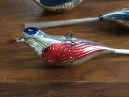 THREE PAINTED PLASTIC VINTAGE 1960'S BIRD WITH TAIL ...