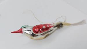 Vintage Mercury Glass Bird Ornament: Glitter Christmas Tree ...