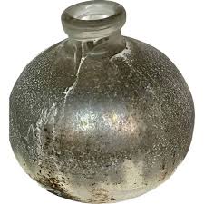 Elegant 6" Platinum Gold Glass Bowl Vase - Modern Home Decor ...