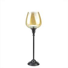 16.25" Large Golden Luster Brown Stemmed Votive Candle ...