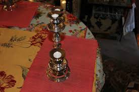 Silver Metal Victorian Style Candlestick Holder Holds 3 ...