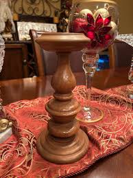 MCM Solid American Walnut Pillar Candleholder by Lebanon ...