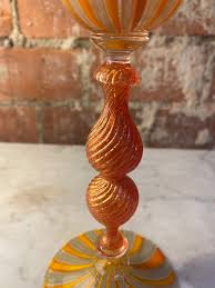 Italian Handcrafted Chalice in Yellow Blown Murano Glass ...