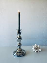 Glass Eglomisé Candle Holder - Etsy