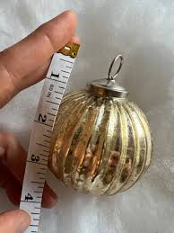 Vintage Kugel Style Gold Antique-look Glass Christmas ...