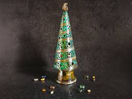 Raku Ceramic Christmas Tree Lantern – Handmade Tealight ...