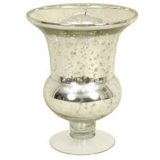 India House Trophy Mercury Glass Vase 8 X 7 Silver | Desertcart Seychelles