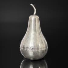 Salt Shaker in Pear Shape, 800 Solid Silver Collectible ...