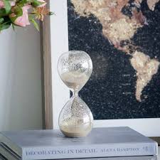 YESSKY DOWELL ENTER LLC Antique Silver Hourglass 30 Min Sand ...