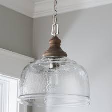 Organic Rippled Glass Pendant | Shades of Light