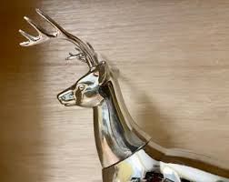 Vintage Avon Silver Metallic Deer, Wilderness Classic Deep ...
