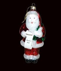 Vintage Glass Santa Ornament From Santa's Best 1995 Holiday ...