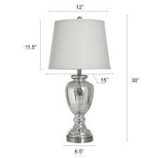 StyleCraft Home Collection 30-in Mercury 3-way Table Lamp ...
