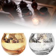 Gold & Silver Glass Votive Candle Holders 12 Pack | Perfect ...
