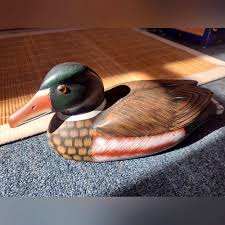 unknown | Wall Decor | Mallard Duck Decoy Painted Glass Eyes ...