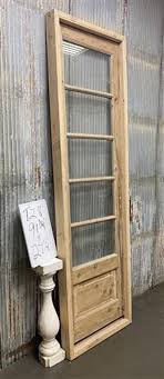 Antique French Single Door (27x91.5) Glass Pane Door With ...
