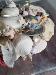 Coastal Grandma Sea Shell-encrusted Wooden Box | Sea Shell ...