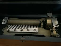 Antique Swiss c1800s Cylinder Music Box MF 1816 Hand Crank ...