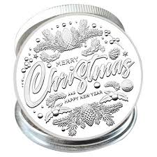 Christmas Santa Sleigh & Reindeer Commemorative Coin Holiday ...