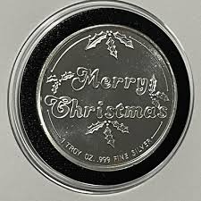 Merry Christmas Santa Holiday Collectible Coin 1 Troy Oz ...