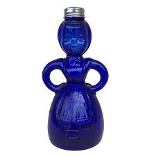 Dining | Vintage Cobalt Blue Glass Merry Maid Woman Shape ...