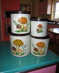 Vintage Canister Set Mushroom - Etsy