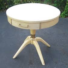 Mersman MCM Blonde Wood Drum Table #8063 - Etsy