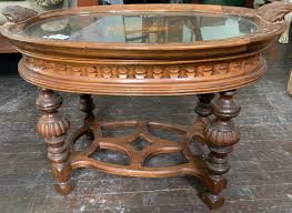 Round Glass Side Table Antique - Etsy