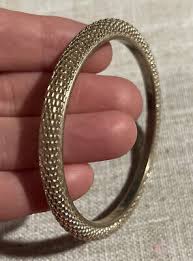 Vintage yellow gold tone mesh Tubal bangle bracelet | eBay