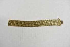 Sold at Auction: 18k Yellow Gold Ladies Cuff Bracelet