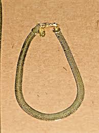 Vintage Gold Tone Herringbone Necklace And Bracelet Set AMERICAN SHOWCASE | eBay