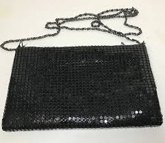 Black Aluminum Sequin/Mesh/Beaded Evening Bag | eBay
