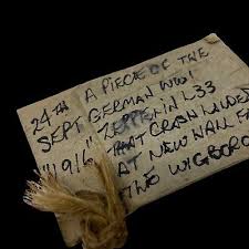 VERY RARE! WWI September 1916 German Zeppelin L33 Autumn ...