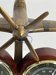 Bradford Exchange P-51 Mustang Thermometer Clock 70th Anniversary | eBay