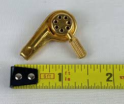 Vintage Miniature Gold Metal Hairdryer Barbie Dollhouse | eBay