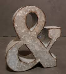 Better Home And Garden Galvanized Ampersand & Decor | eBay