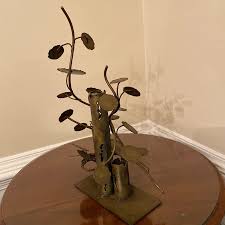 70's Vintage Curtis Jere - Style “Raindrops” Plant Sculpture ...