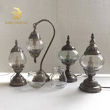 Turkish Ottoman Table Lamp DIY Mosaic Lamp Clear Glass Base