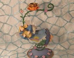 Cute Angel Candlestick Holder - Colorful Springtime, Flower ...