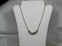 Brighton 7 Bead Necklace Silver Plated | eBay