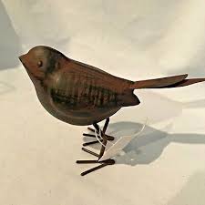 Bird Metal Figurine 4" x 5" x 2" Very Sturdy Indoor or ...